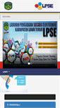 Mobile Screenshot of lpse.luwutimurkab.go.id