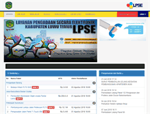 Tablet Screenshot of lpse.luwutimurkab.go.id